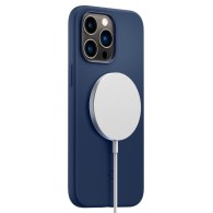 Калъф Spigen Silicone Fit Mag MagSafe За iPhone 14 Pro Max, Navy Blue