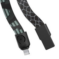 Кабел Baseus Gold Collar Lightning 2.4A, 35cm, Черен