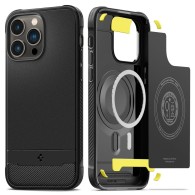 Калъф Spigen Rugged Armor Mag MagSafe За iPhone 14 Pro Max, Matte Black