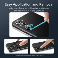 Стъклен Протектор за камера ESR Samsung Galaxy S23 / S23+ Plus, Silver