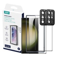 Стъклен Протектор ESR Protector Set, 4-Pack за Samsung Galaxy S23 Ultra, Clear