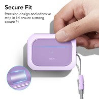 Калъф ESR Orbit Halolock MagSafe за Apple Airpods Pro 1 / 2, Lavender