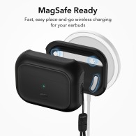 Калъф ESR Orbit Halolock MagSafe за Apple Airpods Pro 1 / 2, Black
