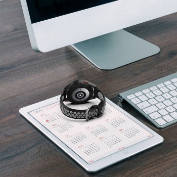 Каишка TECH-PROTECT SoftBand за Samsung Galaxy Watch 4, 44mm / 46mm, Black Grey
