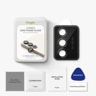 Стъклен Протектор за Камера Ringke Frame Glass за Samsung Galaxy S23 / S23+ Plus, Black