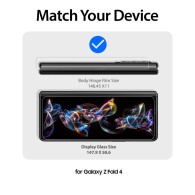 Стъклен Протектор Whitestone Dome Glass + Hinge Протектор, 2-Pack за Samsung Galaxy Z Fold 4, Clear