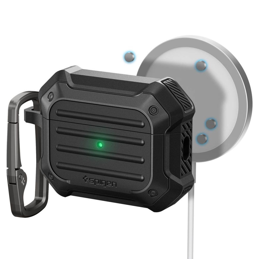 Калъф Spigen Tough Armor MagSafe за Apple Airpods Pro 1 / 2, Black