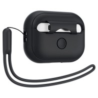 Калъф Spigen Silicone Fit Strap за Apple Airpods Pro 1 / 2, Black