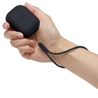 Калъф Spigen Silicone Fit Strap за Apple Airpods Pro 1 / 2, Black