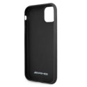 Калъф AMG Leather Debossed Lines AMHCN61GSEBK за iPhone 11, Black