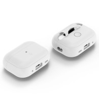 Калъф Spigen Silicone Fit Strap за Apple Airpods Pro 1 / 2, White Grey