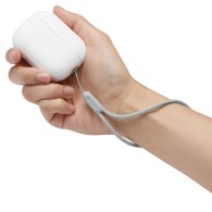 Калъф Spigen Silicone Fit Strap за Apple Airpods Pro 1 / 2, White Grey