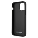 Калъф AMG Leather Debossed Lines AMHCP12SGSEBK за iPhone 12 mini, Black