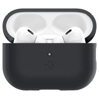 Калъф Spigen Silicone Fit Strap за Apple Airpods Pro 1 / 2, Black Phantom Green