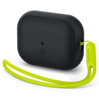 Калъф Spigen Silicone Fit Strap за Apple Airpods Pro 1 / 2, Black Phantom Green