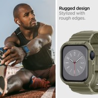 Каишка Spigen Rugged Armor ”PRO” за Apple Watch 4 / 5 / 6 / 7 / 8 / SE, 44 / 45mm, Vintage Khaki