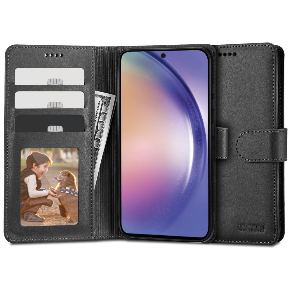 Калъф Tech-Protect Wallet За Samsung Galaxy A54 5G, Black