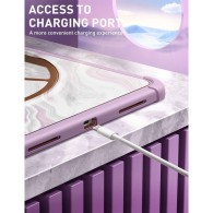 Калъф Supcase Cosmo за iPad 10, 10.9" 2022, Marble Purple