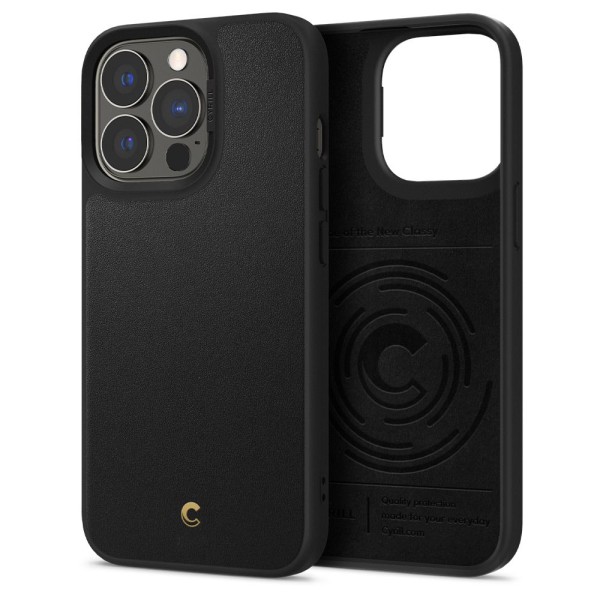 Калъф SPIGEN  CYRILL LEATHER BRICK IPHONE 13 PRO, BLACK