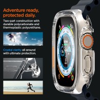 Калъф Spigen Ultra Hybrid за Apple Watch Ultra 49mm, Crystal Clear