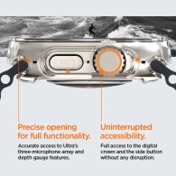 Калъф Spigen Ultra Hybrid за Apple Watch Ultra 49mm, Crystal Clear