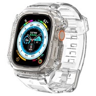 Каишка Spigen Rugged Armor ”PRO” за Apple Watch Ultra 49mm, Crystal Clear