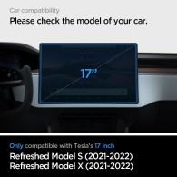 Стъклен Протектор Spigen Glas.TR ”Ez Fit” за Tesla Model X 2022 / Model S 2021, Black