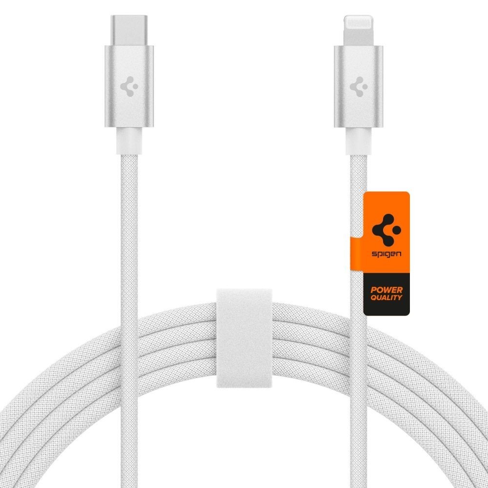 USB Кабел Spigen PB2200, MFi ArcWire Lightning PD, 2m, White