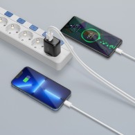 Зарядно Tech-Protect C20W, 2-Port, PD20W / QC3.0, Black