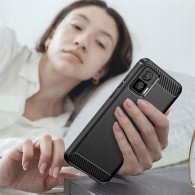 Калъф Tech-Protect TPUcarbon За Motorola Edge 30 Neo, Black