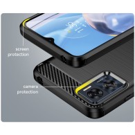 Калъф Tech-Protect TPUcarbon За Motorola Moto E22 / E22i, Black