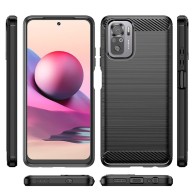 Калъф Tech-Protect TPUcarbon За Xiaomi Poco M5s / Redmi Note 10 / 10s, Black