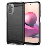 Калъф Tech-Protect TPUcarbon За Xiaomi Poco M5s / Redmi Note 10 / 10s, Black