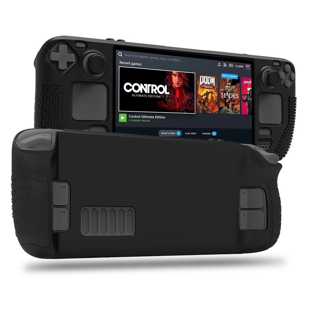 Калъф Tech-Protect TPUcarbon За Steam Deck, Black