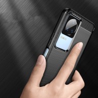 Калъф Tech-Protect TPUcarbon За Xiaomi Poco F4 5G, Black