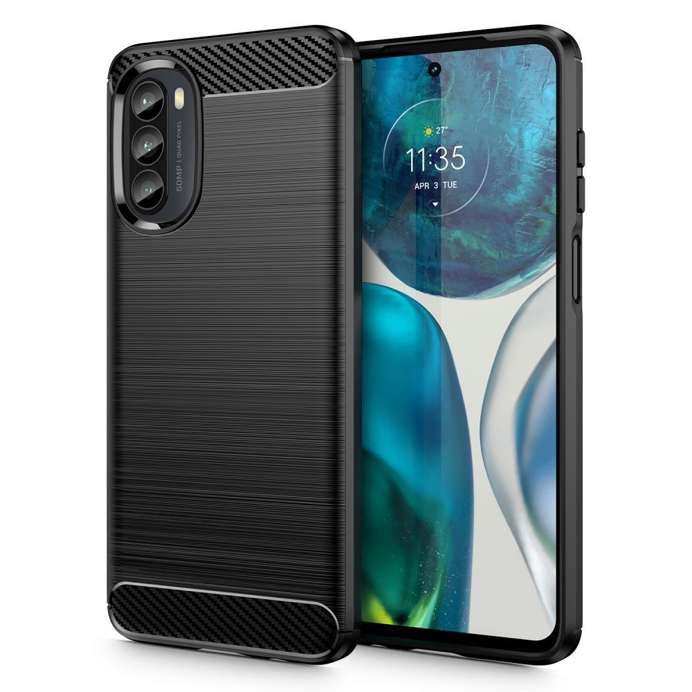 Калъф Tech-Protect TPUcarbon За Motorola Moto G52 / G82 5G, Black