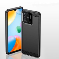 Калъф Tech-Protect TPUcarbon За Xiaomi Redmi 10c, Black