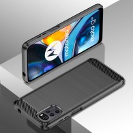 Калъф Tech-Protect TPUcarbon За Motorola Moto G22 / E32 / E32S, Black
