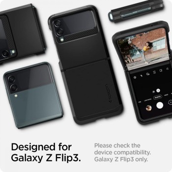 Калъф Spigen Tough Armor, за Samsung Galaxy Z Flip 3, Black