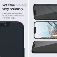 Стъклен Протектор Spigen GLAS.TR ”Ez Fit” за iPhone 13 / 13 Pro / 14, Privacy