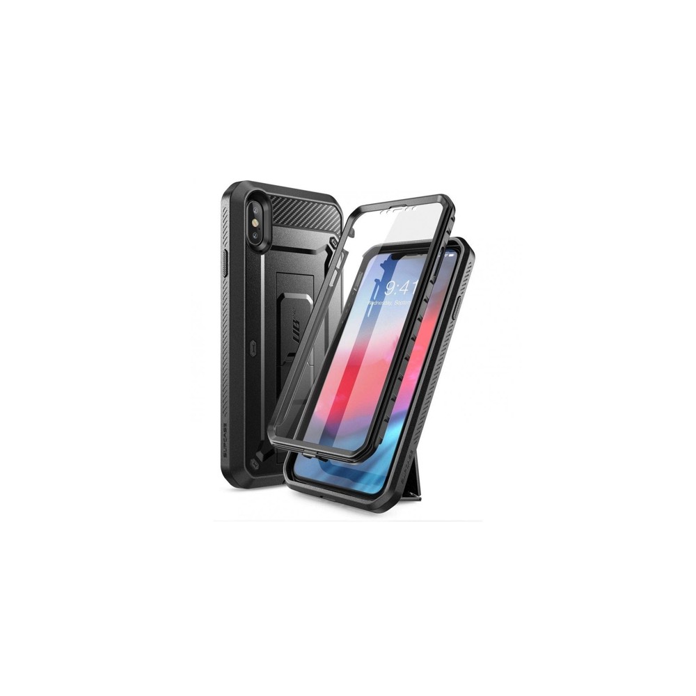 Удароустойчив хибриден кейс Supcase Unicorn Beetle Pro за iPhone X/Xs, Черен