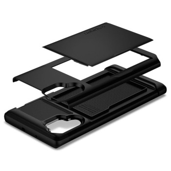 Spigen Slim Armor Cs хибриден кейс с най-висока степен на защита за Samsung Galaxy Note 10+ Plus, Black