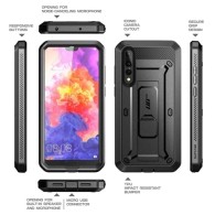 Удароустойчив хибриден кейс Supcase Unicorn Beetle Pro за Huawei P20 Pro, Черен