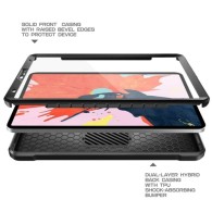 Удароустойчив хибриден кейс Supcase Unicorn Beetle Pro за Apple iPad Pro 12.9 2018, Черен