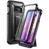 Удароустойчив хибриден кейс Supcase Unicorn Beetle Pro за Samsung Galaxy S10e, Черен