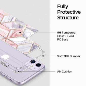 Spigen Ciel Etoile дизайнерски удароустойчив кейс за iPhone 11, Pink Marble