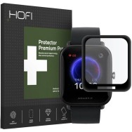 Стъклен протектор Hofi Hybrid Pro+ за Xiaomi Amazfit Bip U, Black