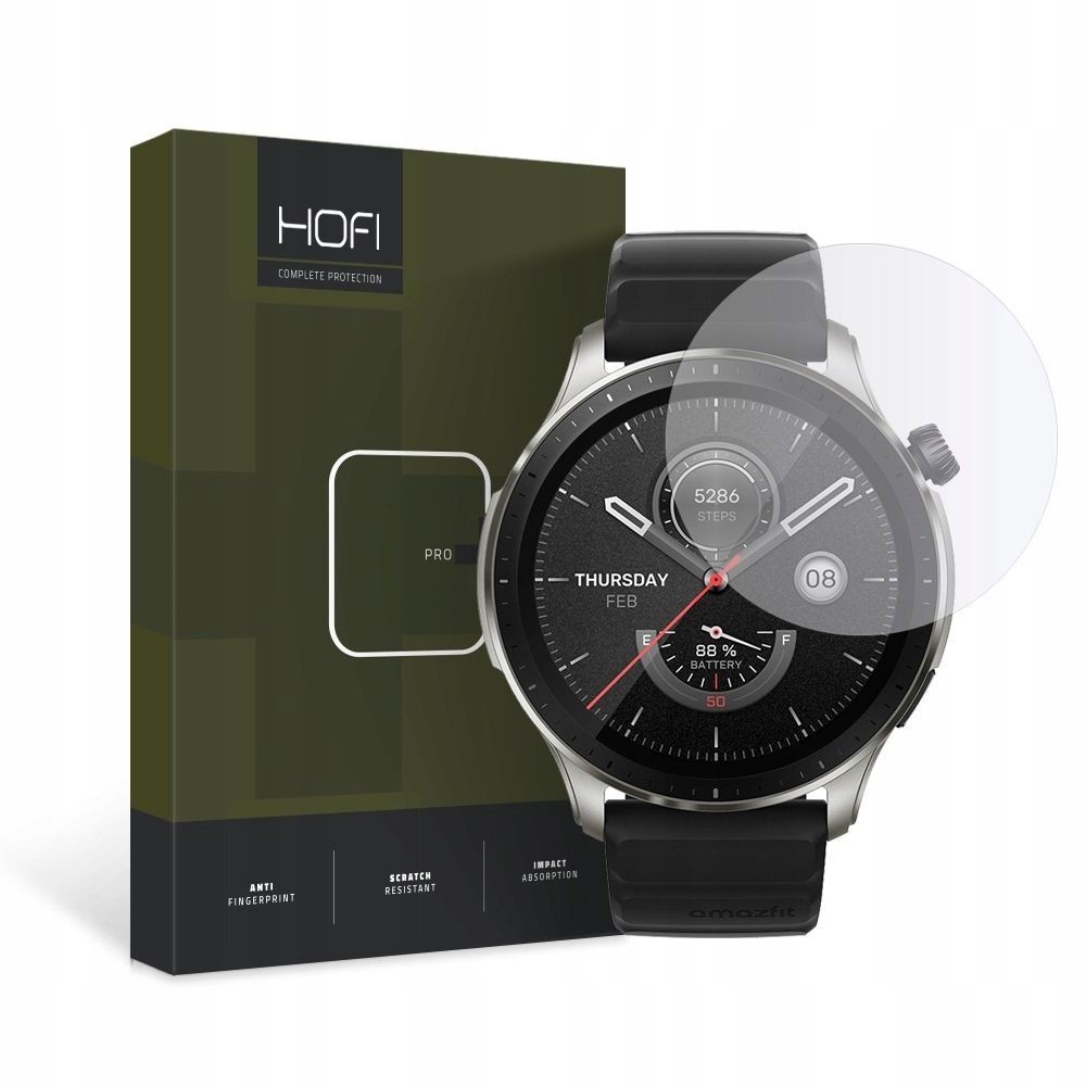 Стъклен протектор Hofi Glass Pro+ за Xiaomi Amazfit GTR 4, Clear