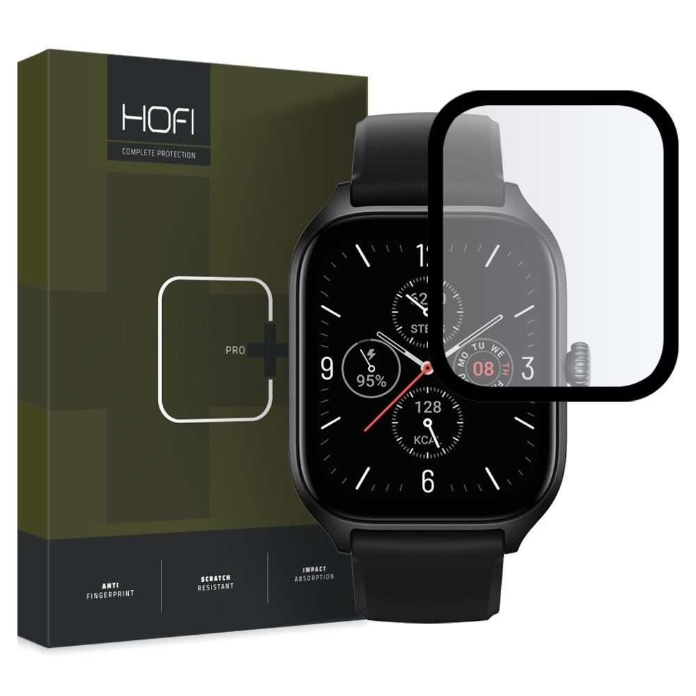 Стъклен протектор Hofi Hybrid Pro+ за Xiaomi Amazfit GTS 4, Black