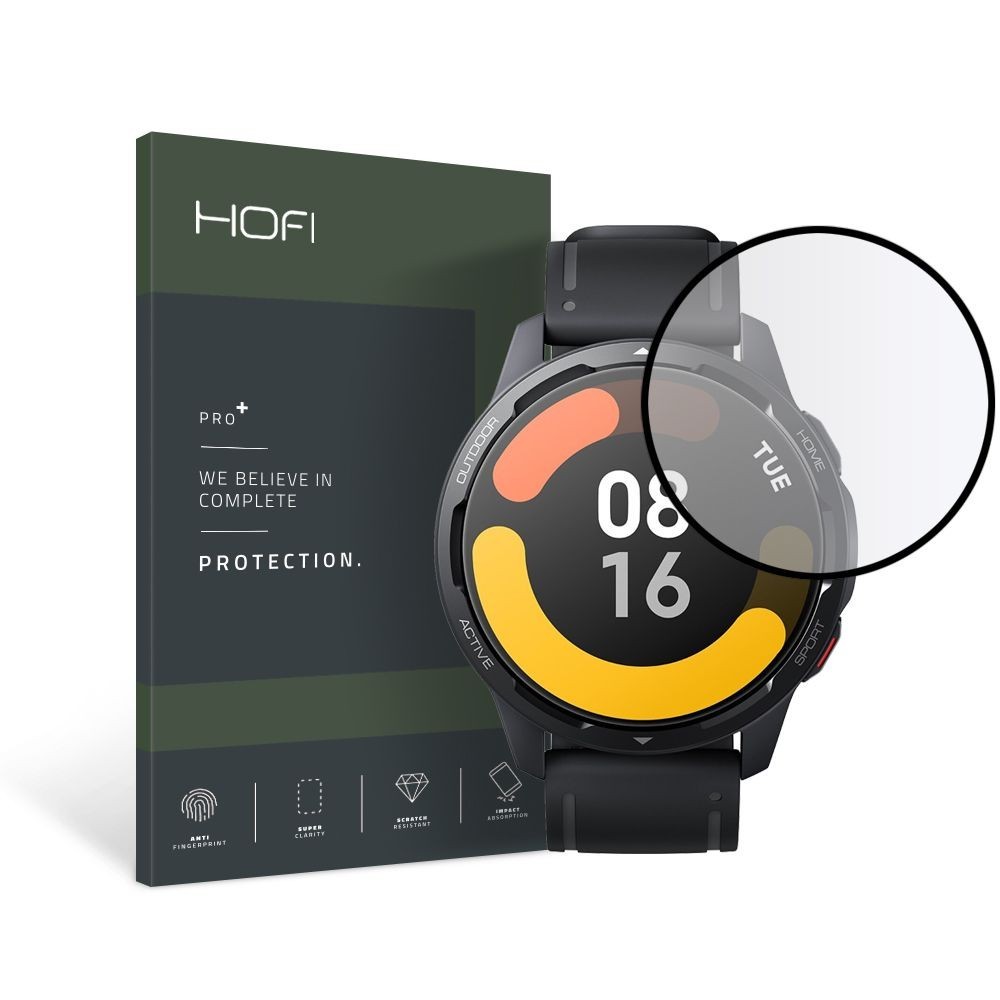 Стъклен протектор Hofi Hybrid Pro+ за Xiaomi Watch S1 Active, Black
